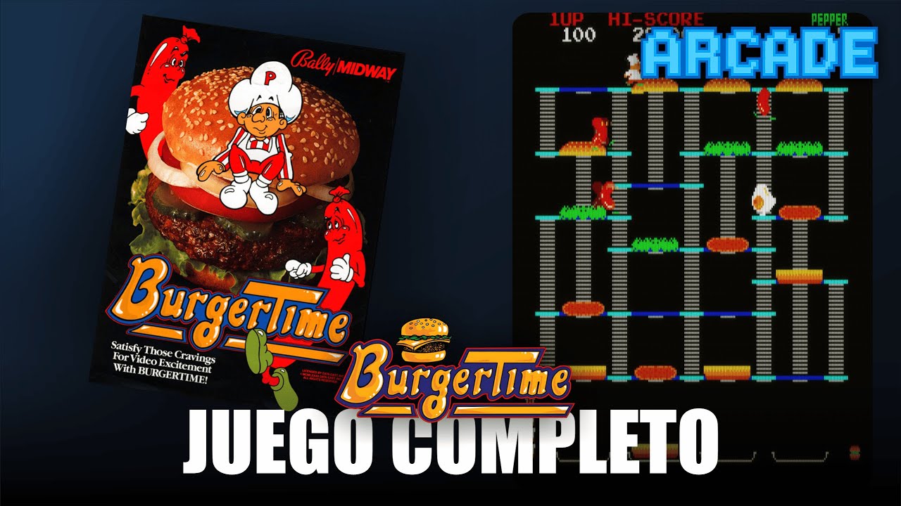 BurgerTime (1982) | Arcade | Juego Completo / Full Gameplay