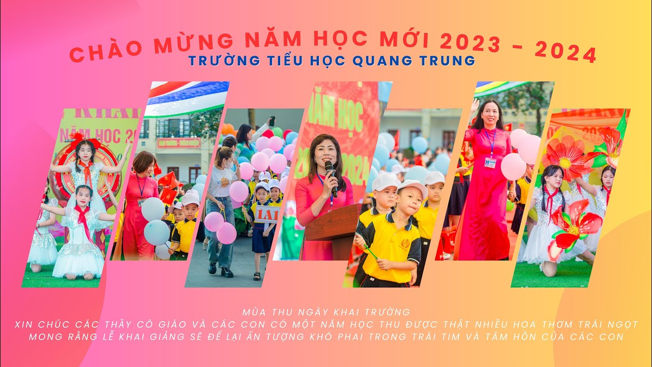 Lễ khai giảng năm học 2023 - 2024 | Trường Tiểu học Quang Trung - TP Uông Bí