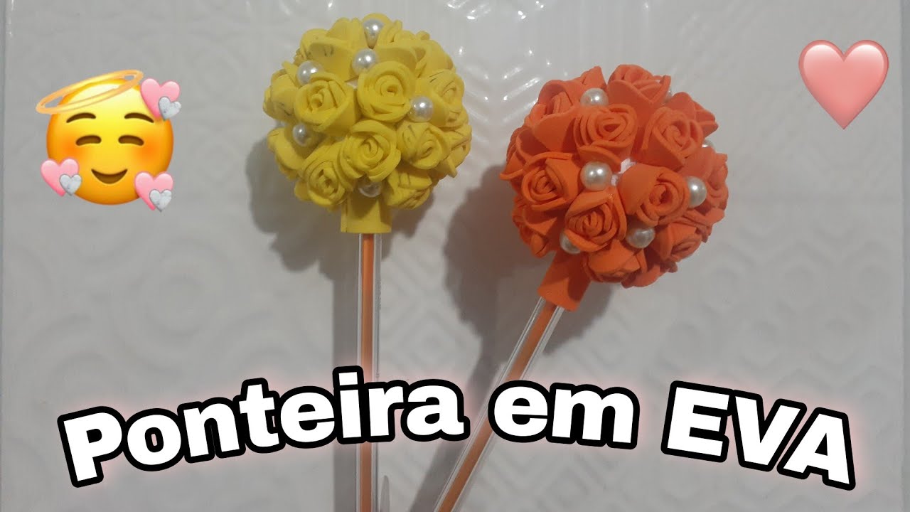 Ponteira de caneta em EVA #façaevenda