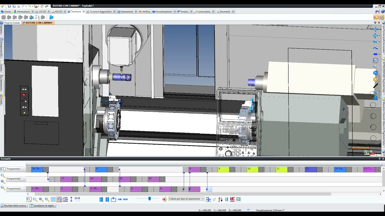 TOPSOLID CAM   NAKAMURA JX-250 SIMULATION