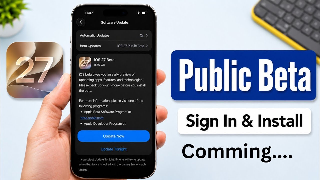 How To Sign Up And Download iOS 27 Public Beta on iPhone | How To Install iOS 27 Public Beta Process