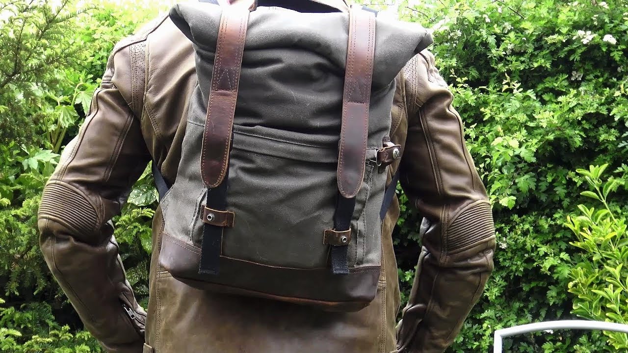 Triumph Bonneville T120,waxed canvas Motorcycle luggage for the discerning Gentleman Rider!