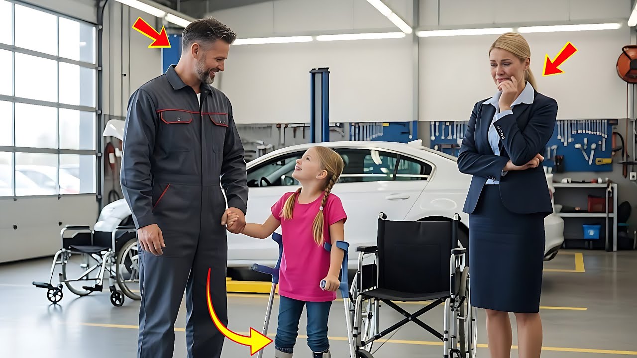 Poor Mechanic Helps Disabled Girl Walk — Billionaire Mom in Tears!
