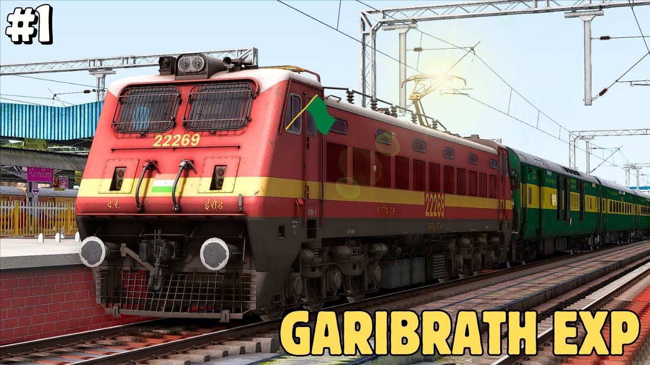 Garibrath Special Train Journey In Indian Railways || Train Simulator Classic || Pc Gameplay