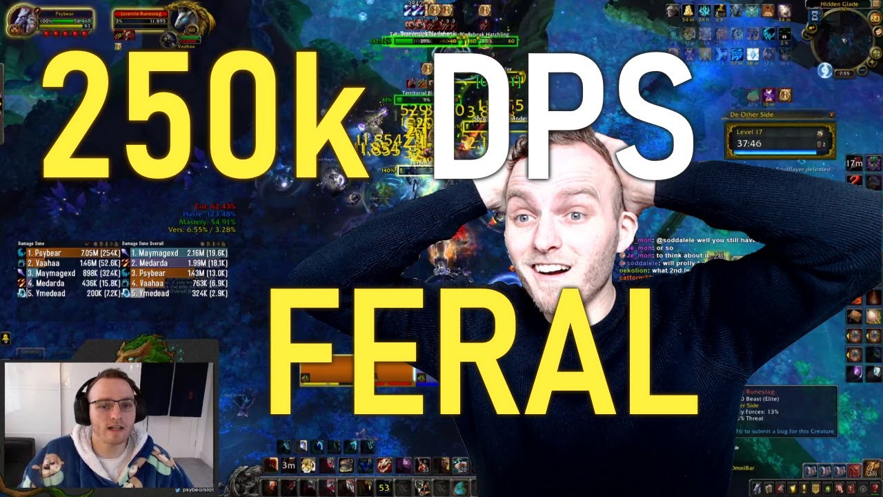 WOW HIGHLIGHTS - PSYBEAR_TV - FEATURING 250K FERAL DPS + MORE !