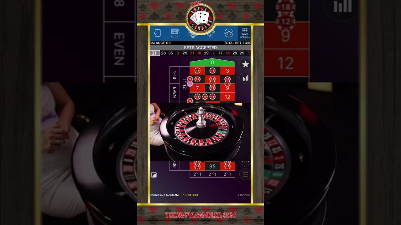 ONE &pound;450 IMMERSIVE ROULETTE SPIN! #shorts