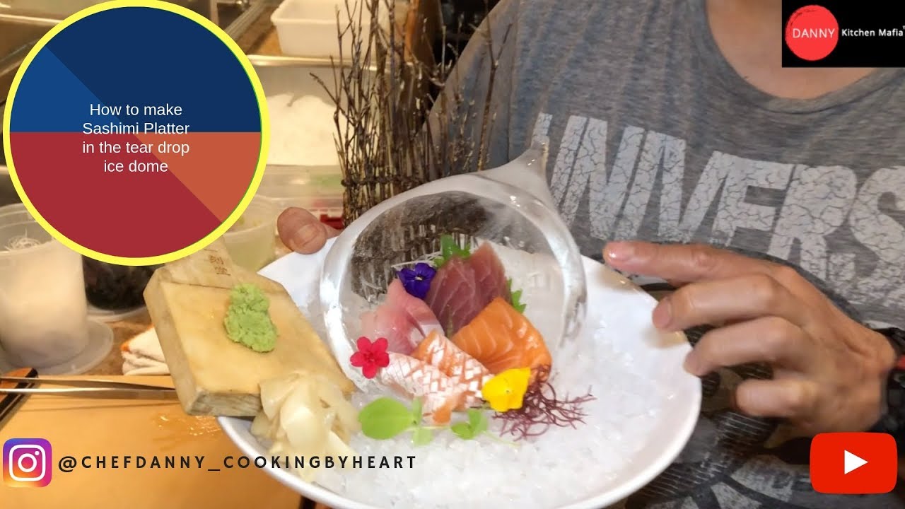 Sashimi Platter in the tear drop ice dome | How to | DIY