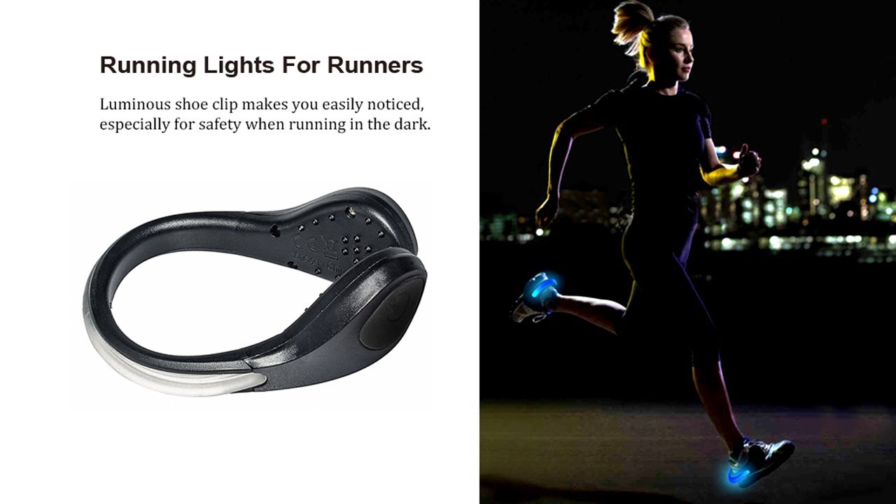 Multi Colors LED Shoe Clip Light For Walking Running In Dark