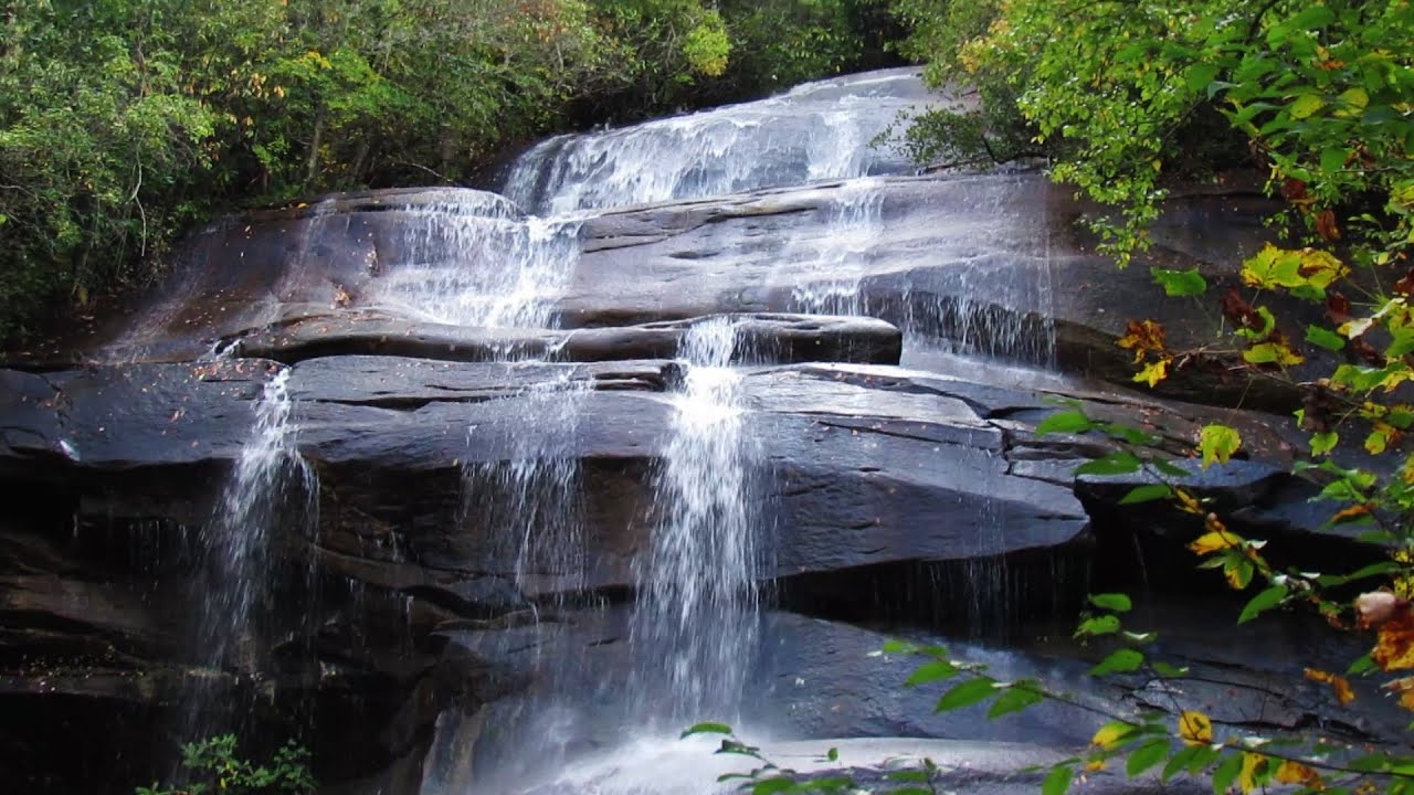 Four Waterfalls in The Pisgah National Forest - Transylvania County, NC