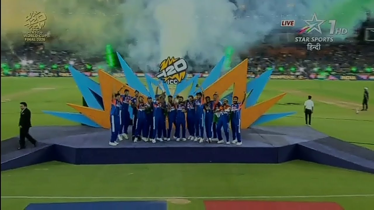 India trophy celebration t20 world cup 2026
