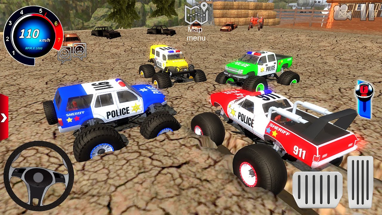 Juegos De Carros - Police Sport Monster Truck Stunts Driving 3D #3 - Android / IOS Gameplay [FHD]