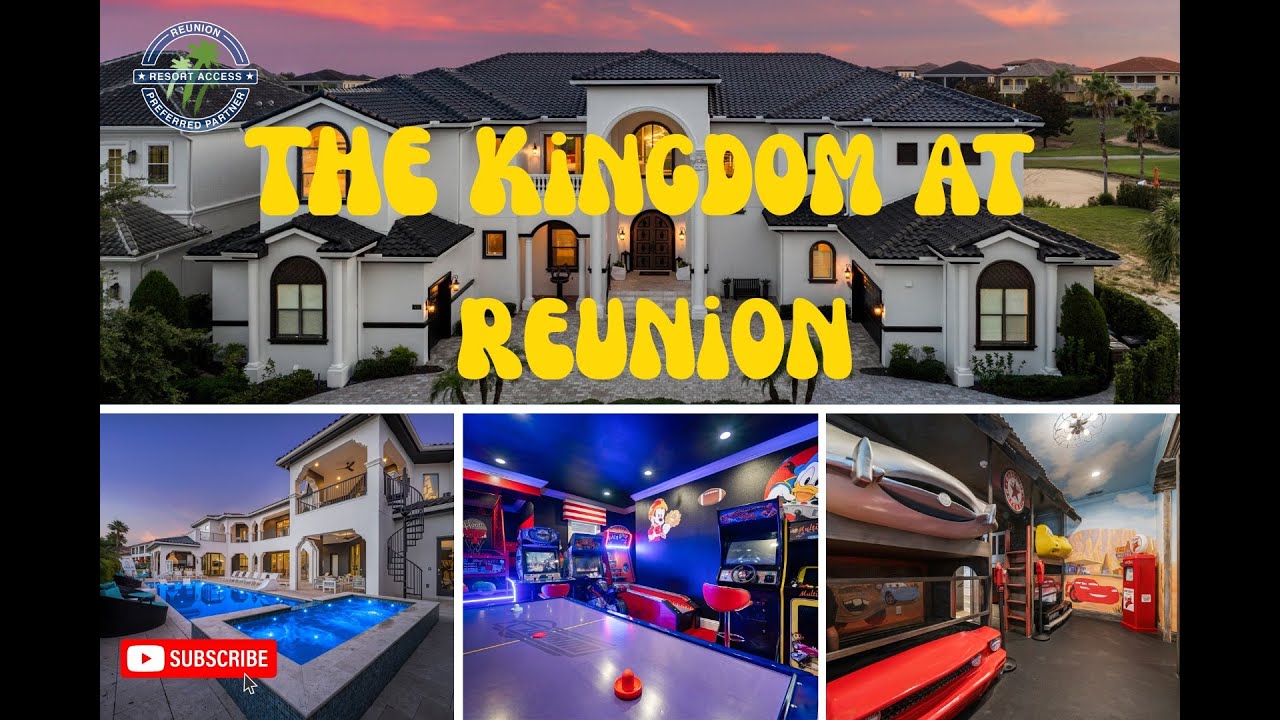 Комплекс The Kingdom at Reunion | Апартаменты на 12 спален недалеко от Диснея | Частный боулинг и...