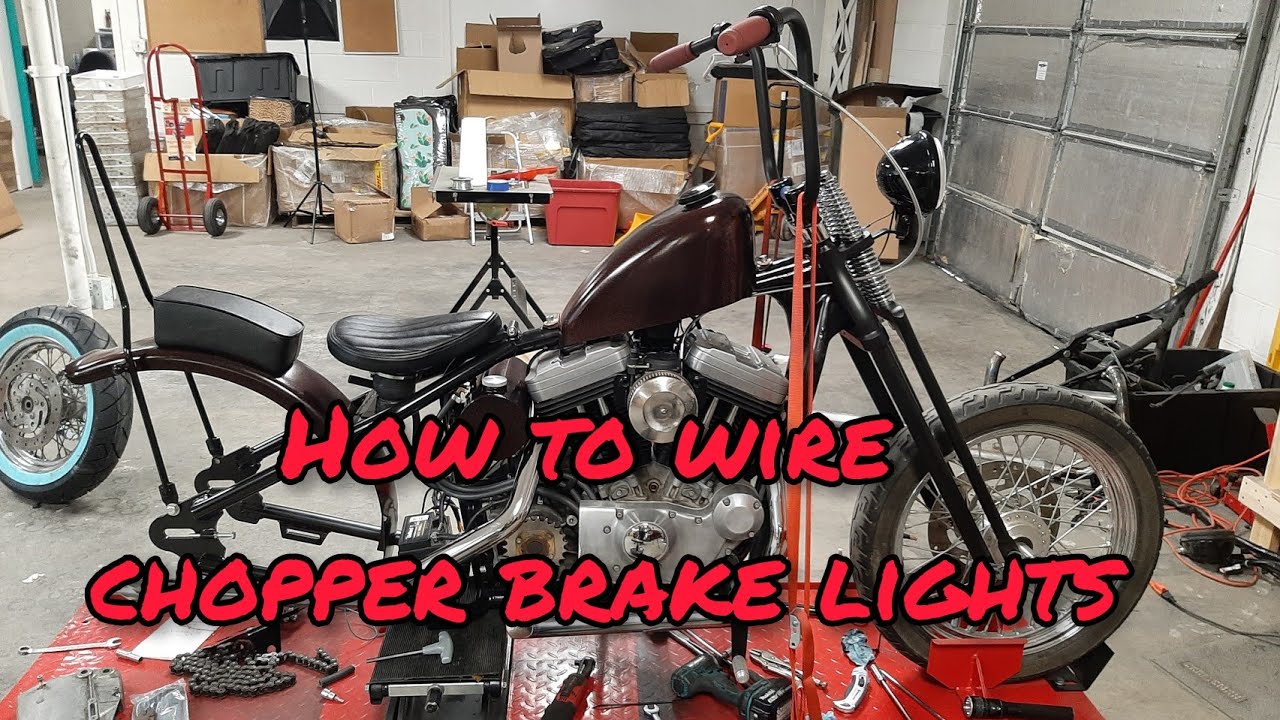 Wiring my chopper | How to wire tail lights on a Sportster chopper |