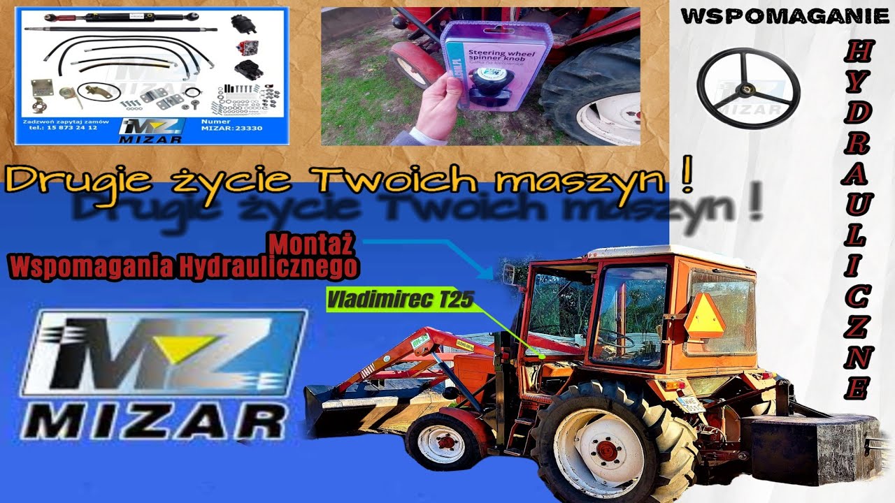 Montaż Wspomagania Kierownicy Vladimirec T25 (MIZAR) - PORADNIK