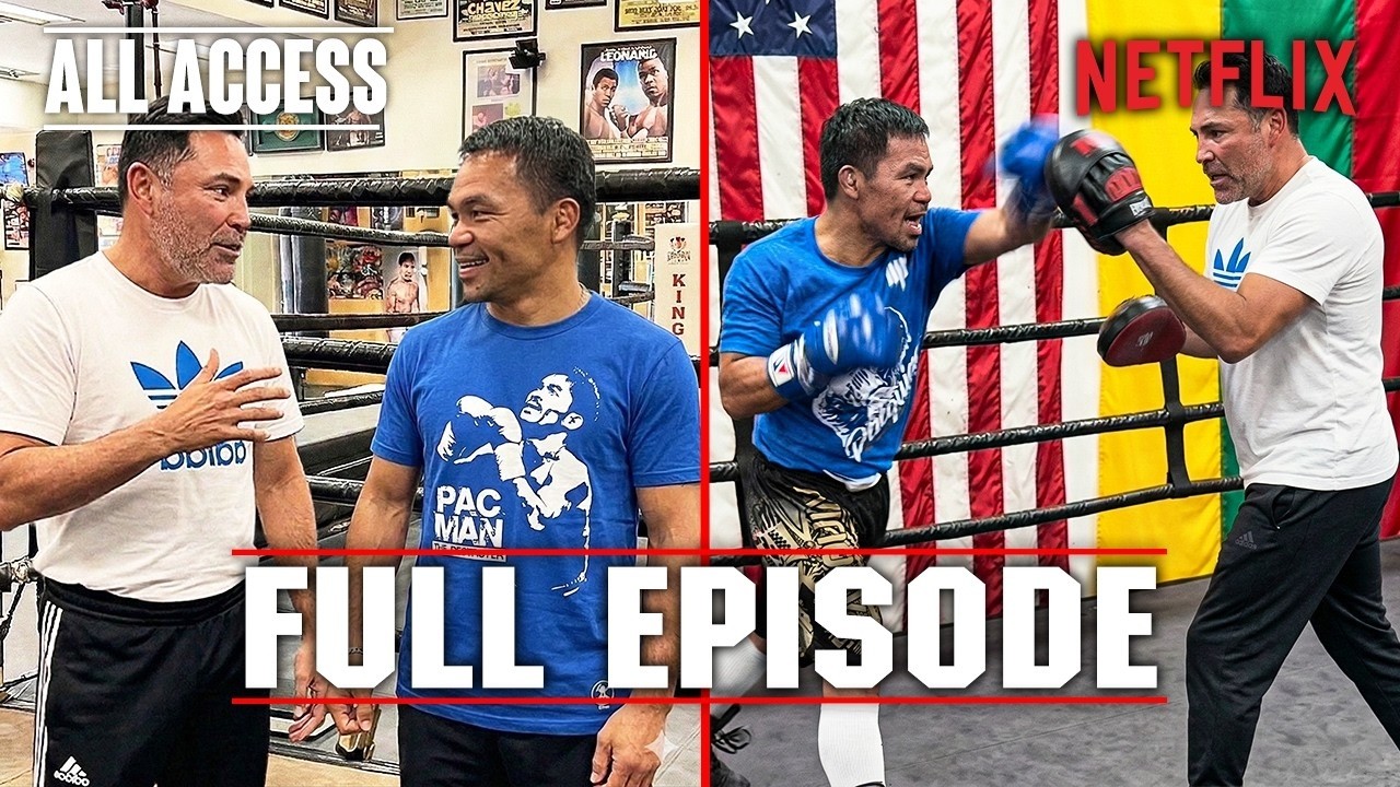 INSIDE CAMP: Oscar De La Hoya VISITS & TRAINS With Manny Pacquiao Before Floyd Mayweather Fight