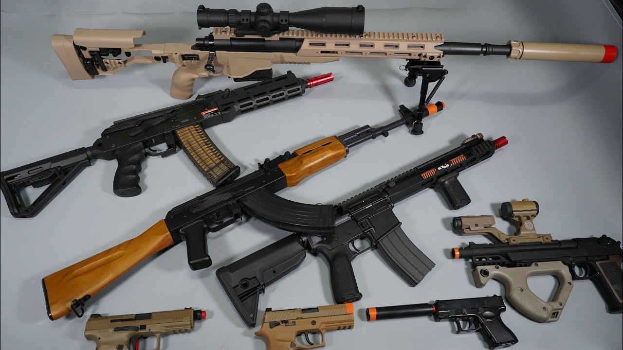 Special Forces Military ToyGun AK47 Airsoft M4 or AR15 Nerf Gun - Realistic Toy Guns Collection