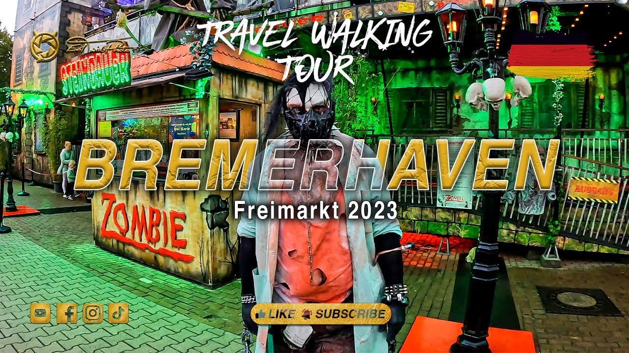 [4K DE] Freimarkt Bremerhaven - Travel Walking Tour - 2023-08-26