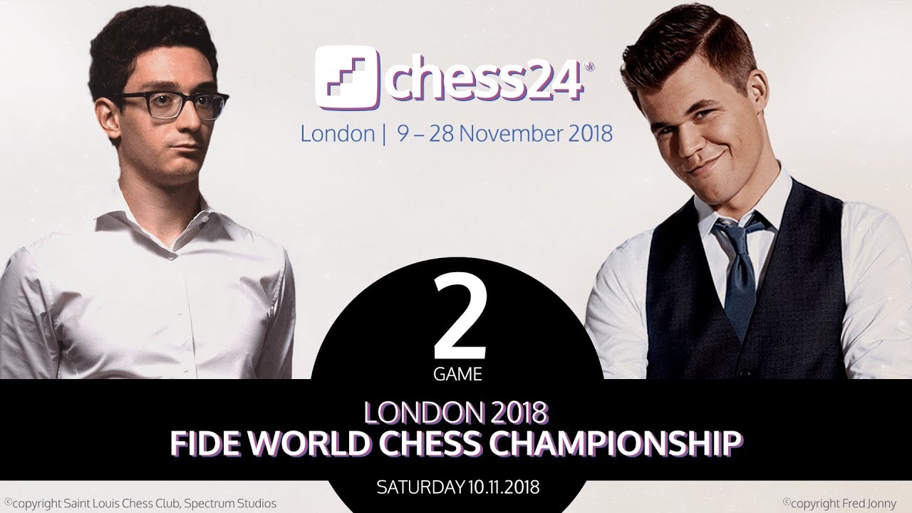 Carlsen-Caruana Game 2 - 2018 FIDE World Chess Championship