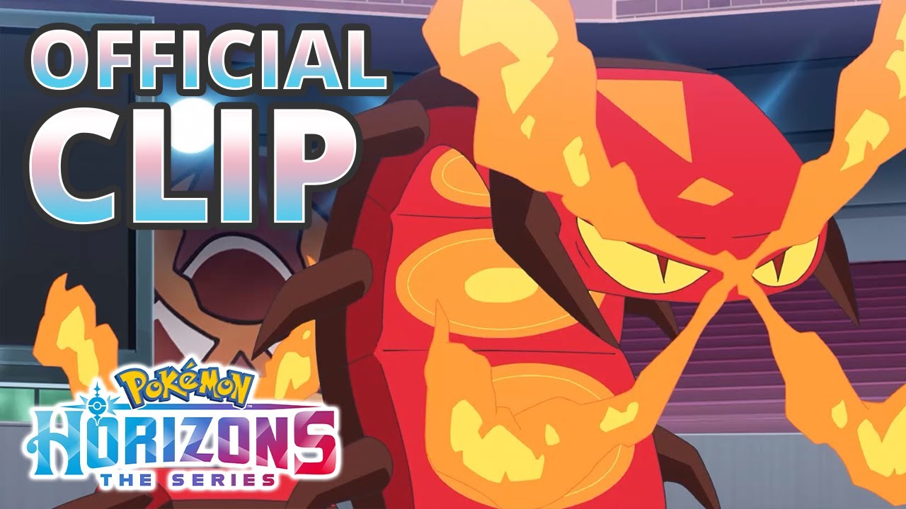 Sprigatito & Fuecoco vs. Centiskorch | Pokémon Horizons: The Series | Official Clip