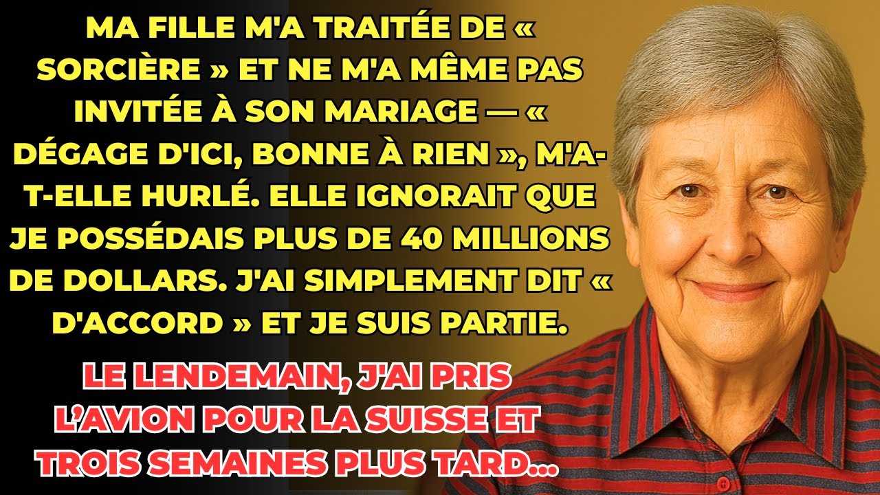 HISTOIRE VRAIE: J'ai créé une grande entreprise pour mes enfants, mais ils m'ont traitée de sorcière