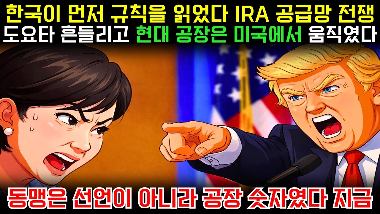한국이 먼저 규칙을 읽었다: IRA·공급망 재편 속 일본 자동차의 위기