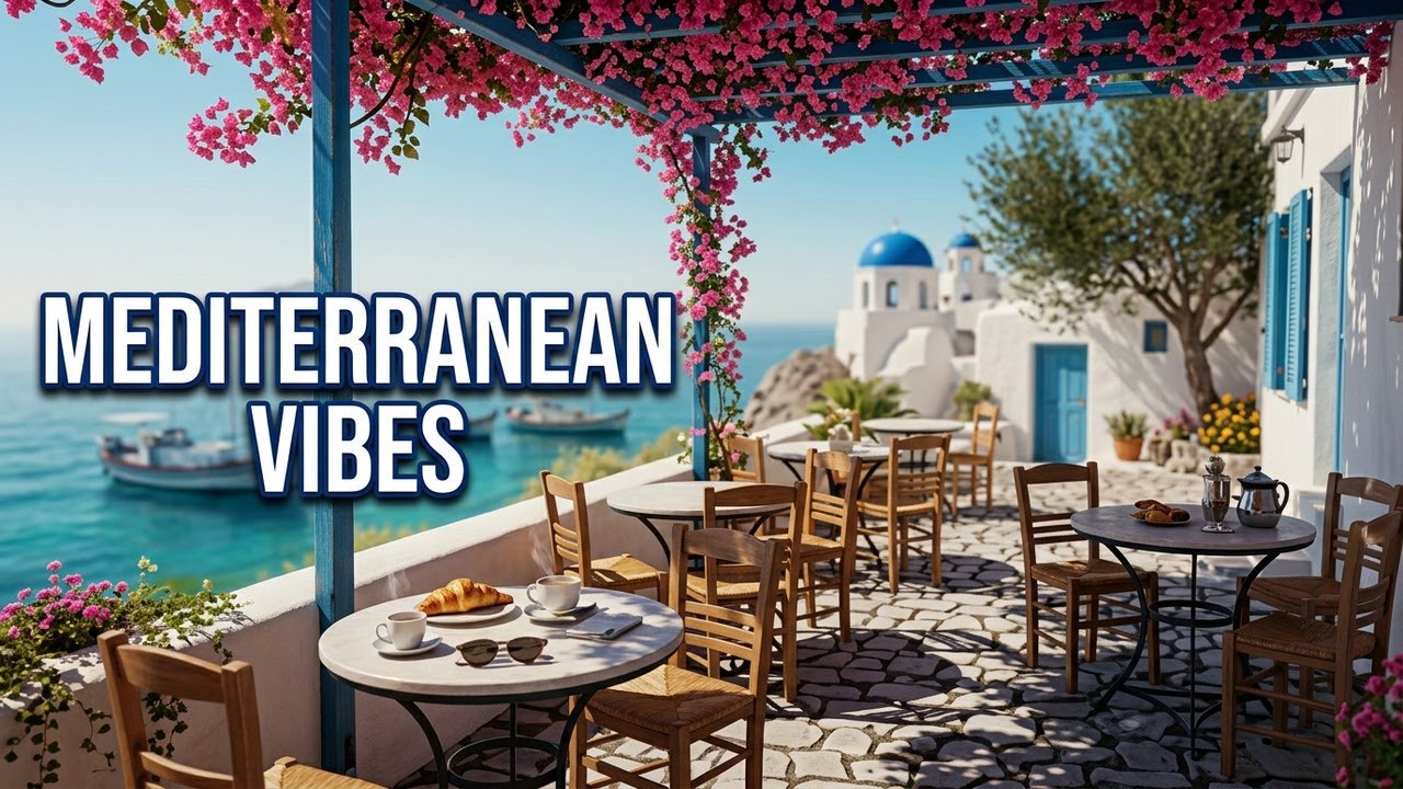 Whitewashed Fishing Village 🇬🇷 Serene Mediterranean Ambiance for Work & Study