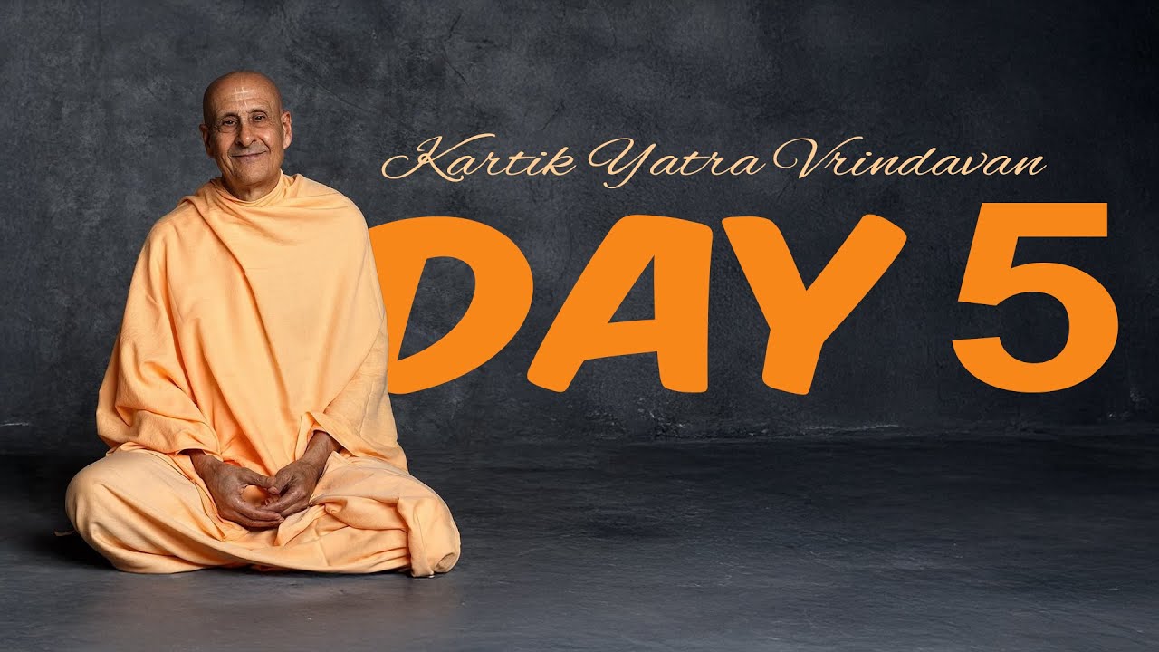 Kartik Yatra 2025 Day 5 | Radhanath Swami Maharaj Lecture at Govardhan