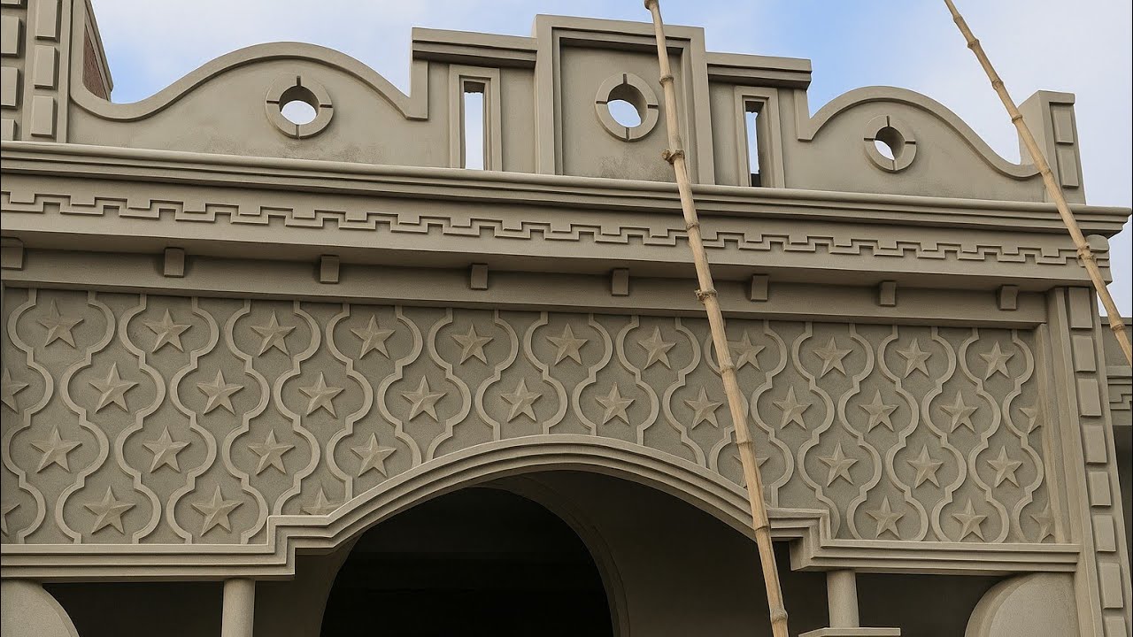 How to make 3D wall plaster design very unique design and new collection step by step making process