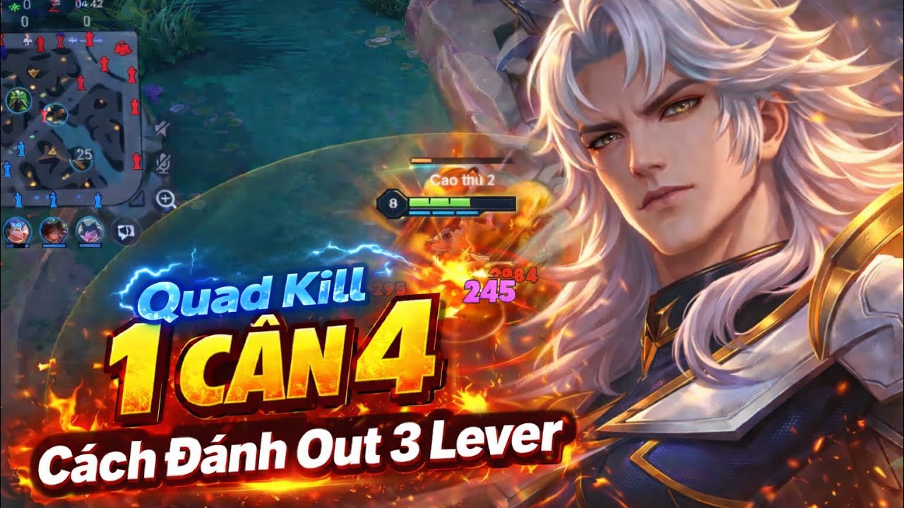 24P Đánh Edras 1 Cân 4 Ăn QUAD KILL Rank 4x | Lối Đánh Out Địch 3 Lever Lụm S-SS Rừng