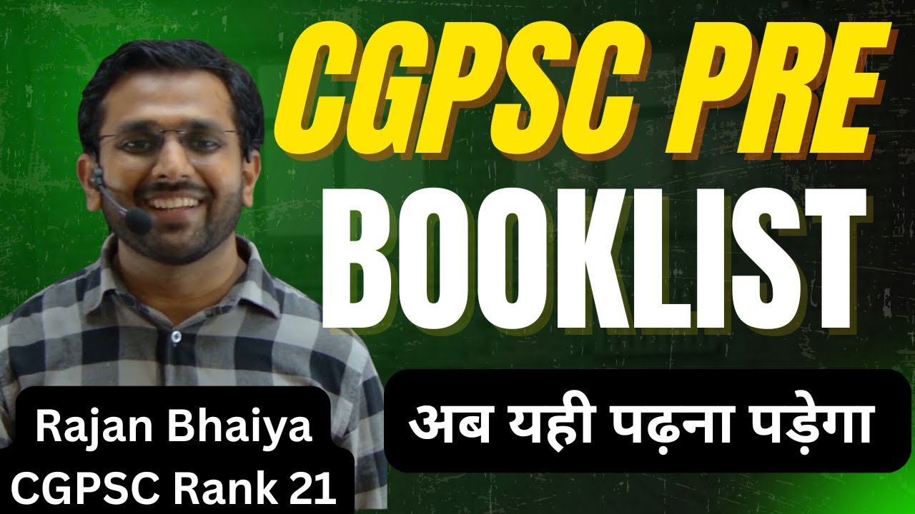 CGPSC Prelims questions from these books