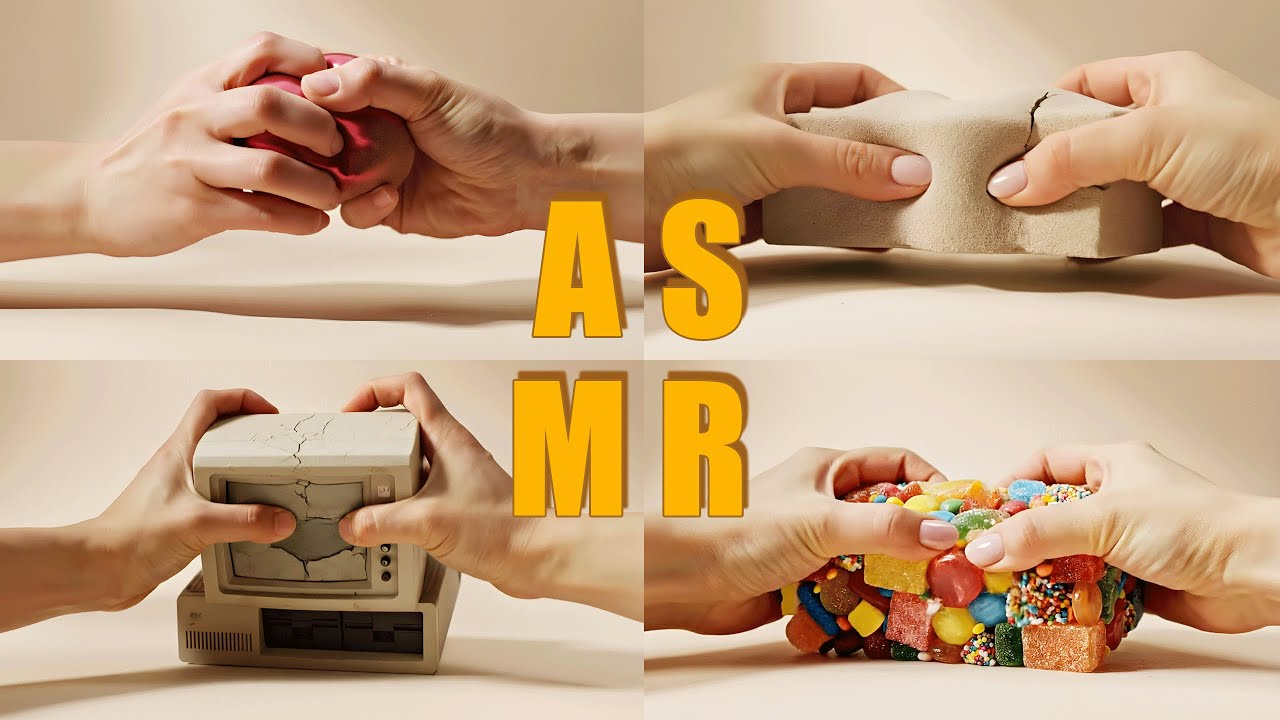 Hands Pressing and Crushing Hard Objects – Satisfying ASMR Sand with HIX AI | ASMR With HIX.AI