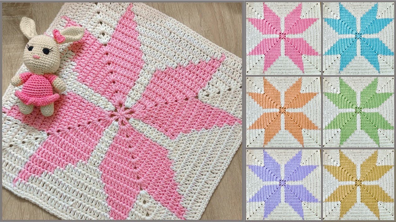 Beautiful Beginner's Crochet 👉Amazing Tile Motif  Blanket Design @sara1111