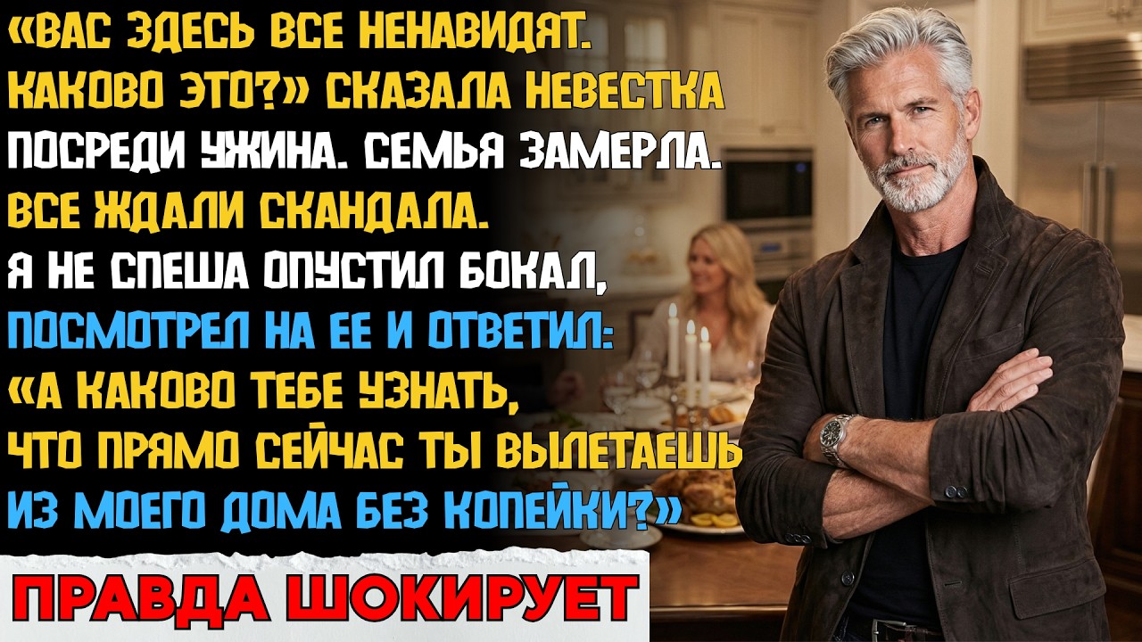 &laquo;Вас здесь все ненавидят!&raquo; &mdash; бросила невестка. Через час ОНА стояла на улице без копейки