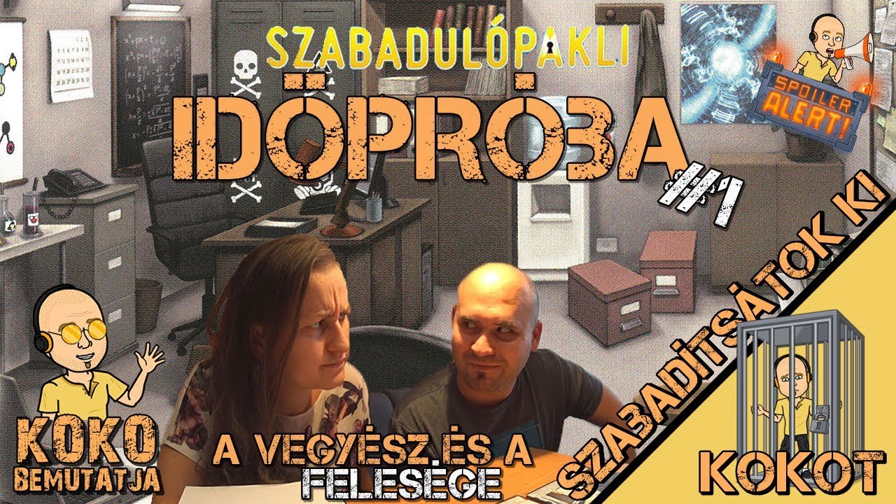 SZABADULÓPAKLI 1. ⏱️ Időpróba #1 👨‍🔬 A vegyész és a felesége ⚠️ SPOILER | Szabadítsátok ki Kokot