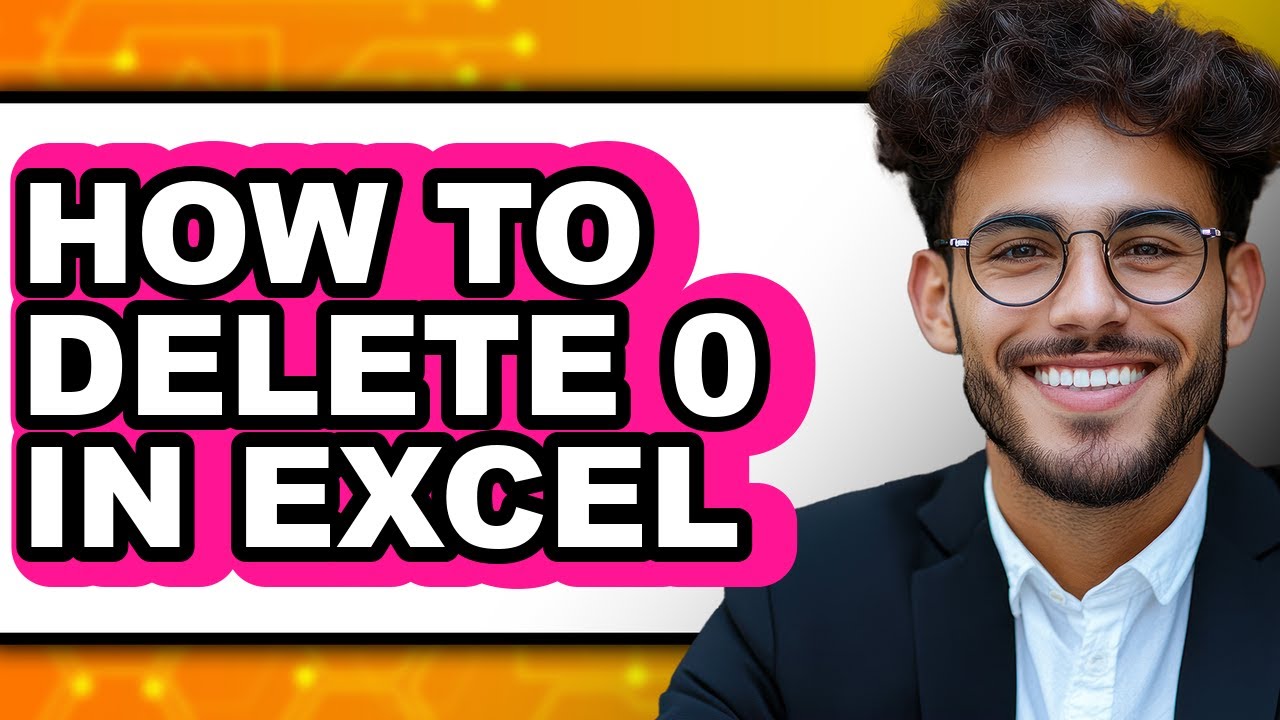 How to Delete 0 in Excel (only Way)