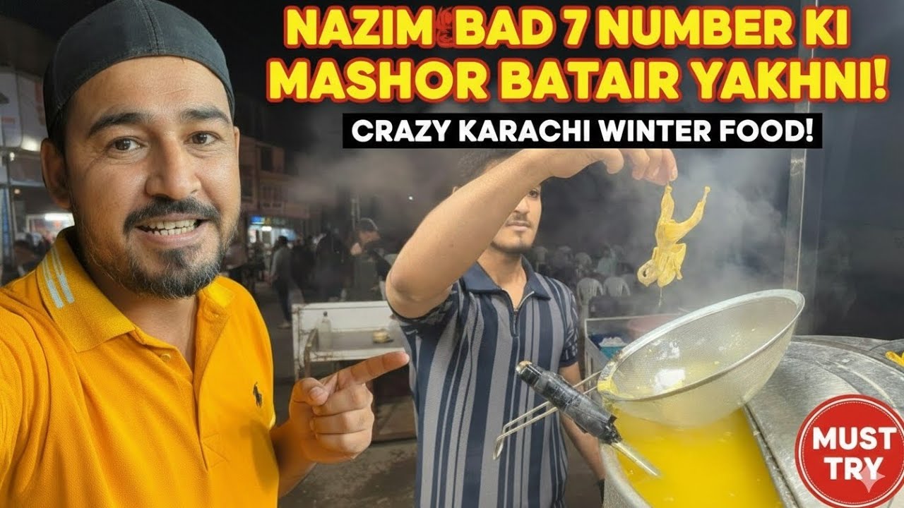 Karachi’s Most Famous Batair Yakhni! | Nazimabad No. 7 Street Food