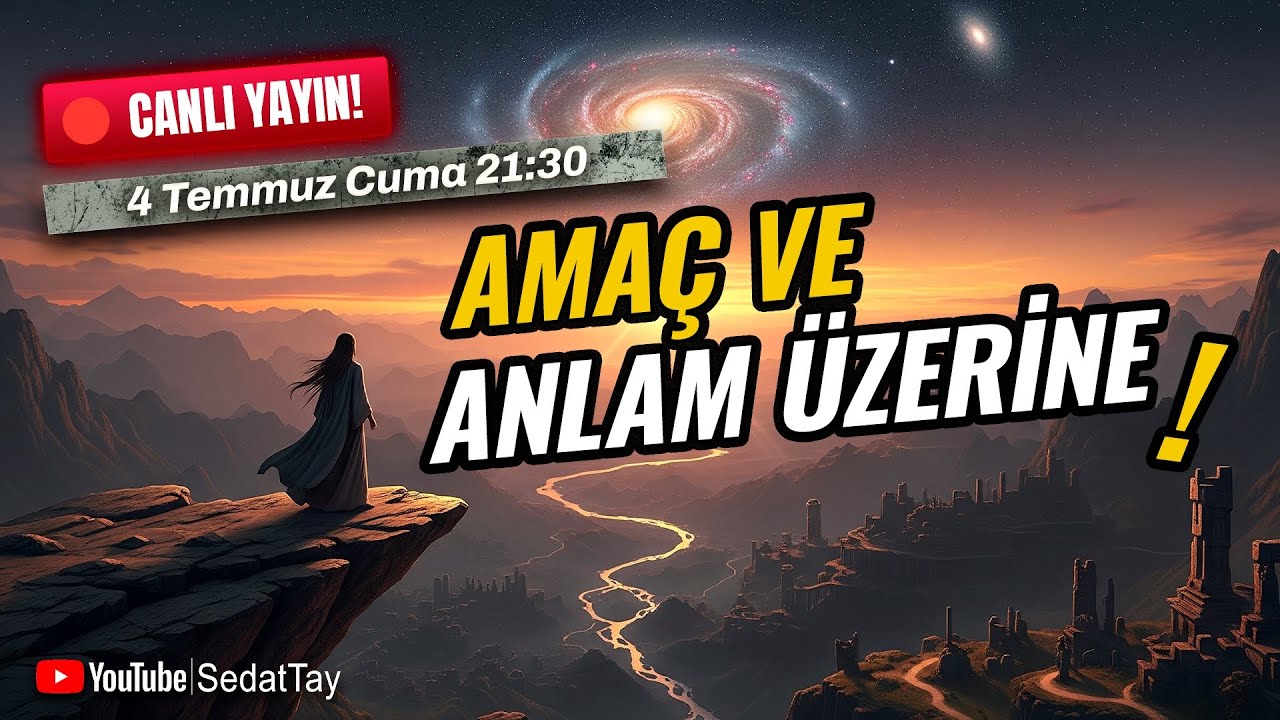 Anlam ve Amaç Üzerine Bir Yayın! | Canlı Yayın #canlıyayın #sedattay