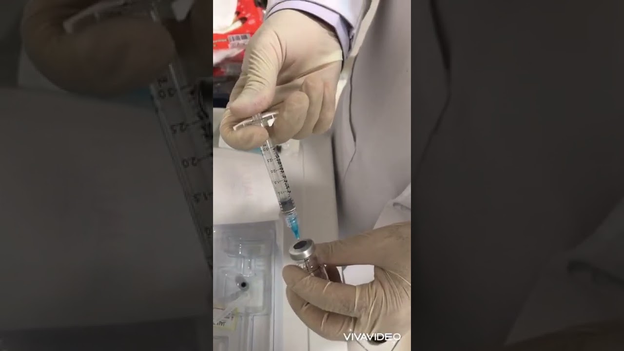 Preparing jalupro HMW for injection
