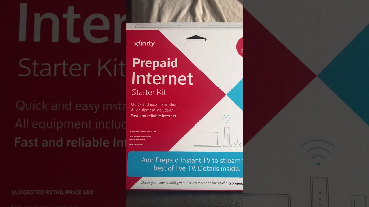 Xfinity Prepaid Starter Kit Unboxing