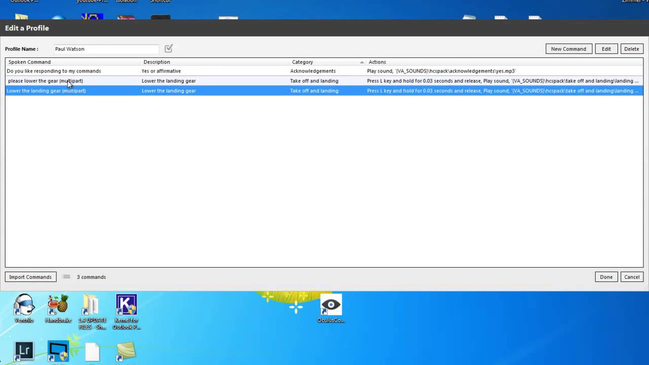 Voice Attack 3 - Issuing multi commands