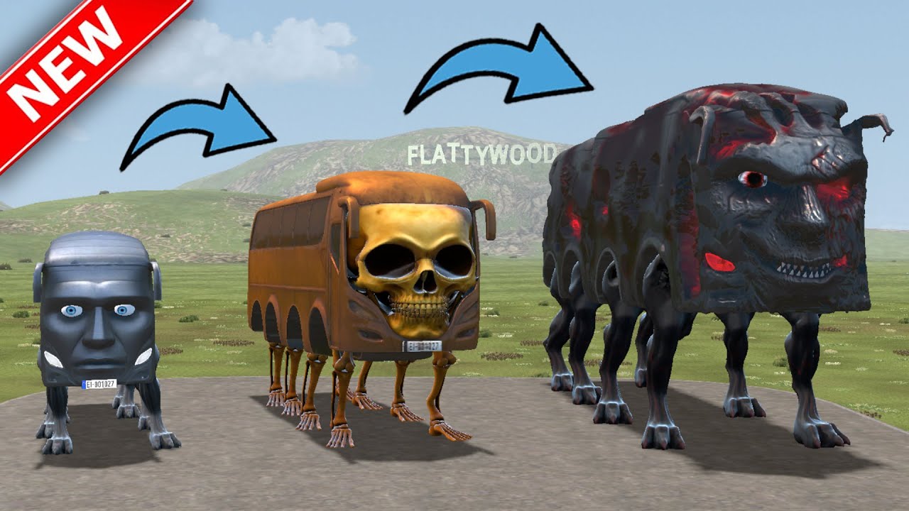 Evolution Buss Monster: Mcqueen Monster, Car Monster, Cursed Reng Reng Buss In Gmod!
