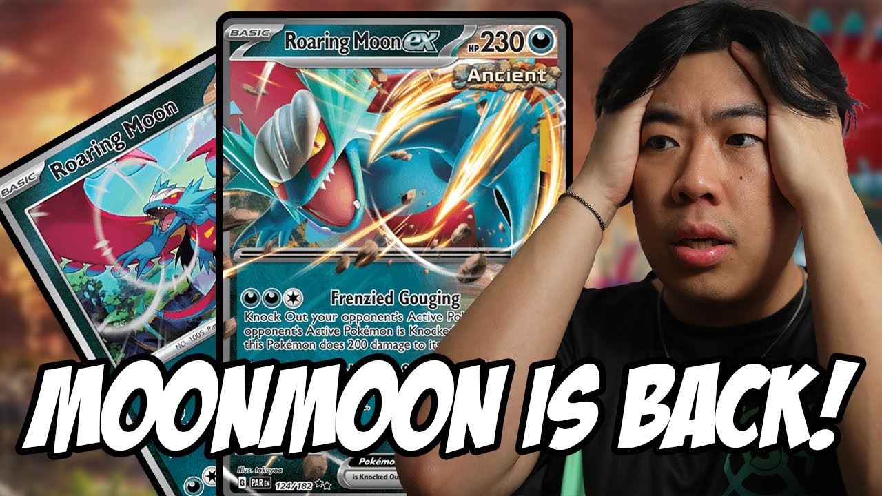 Moon Moon IS BACK | Roaring Moon TCG LIVE GAMEPLAY