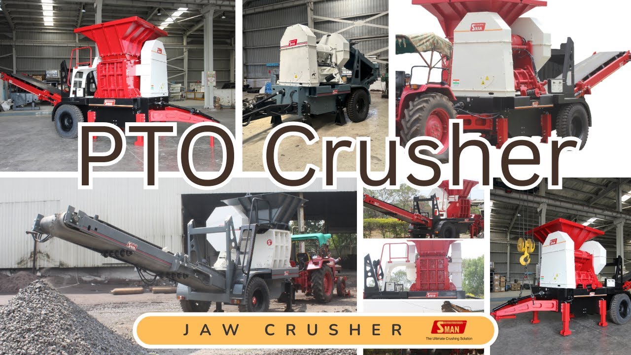 A mobile PTO jaw crusher | It's used to crush a variety of materials |