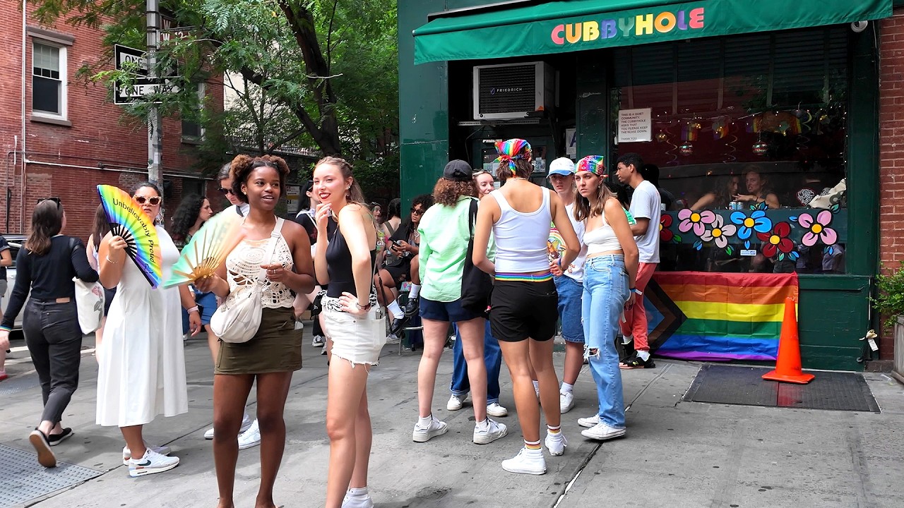 NYC Walking Tour: West Village during Pride Parade 2024, Washington Square Park