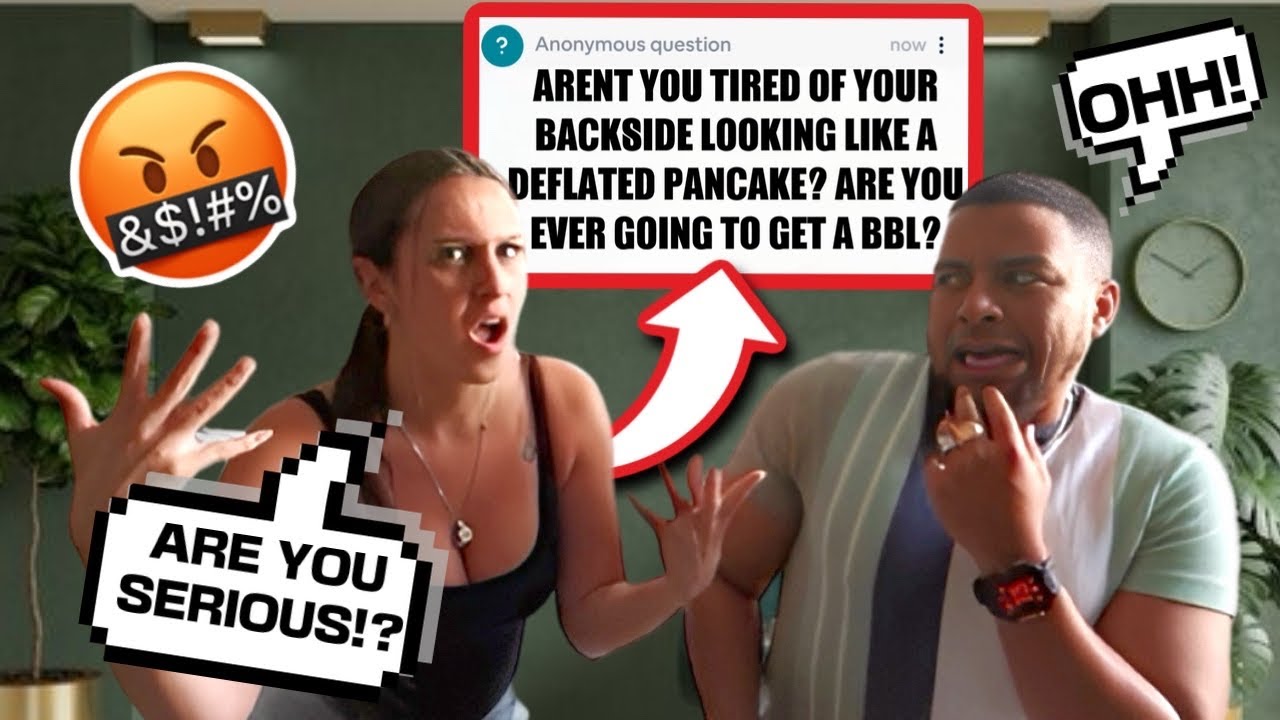 MAKING UP FAKE DISRESPECTFUL QUESTIONS TO ASK MY GIRLFRIEND PRANK *ENDS BADLY*