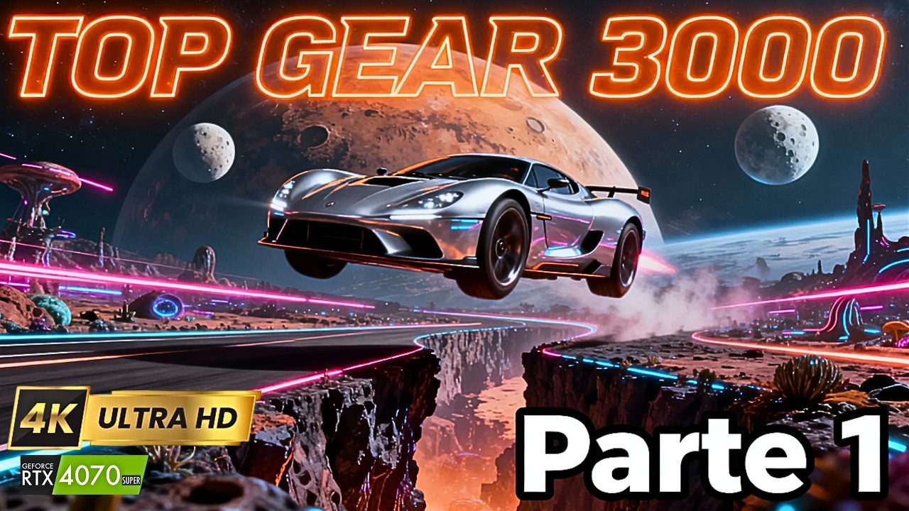 Top Gear 3000 SNES Full Game | Gameplay Completo do Clássico Futurista da SNES [Parte #1] HD/4k