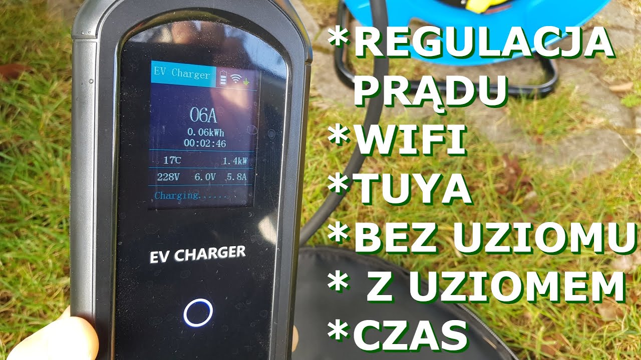 Ładowarka do Elektryka z Regulacją Natężenia Prądu WIFI TUYA SMART LIFE TYPE 1 TYPE 2 AFEEV