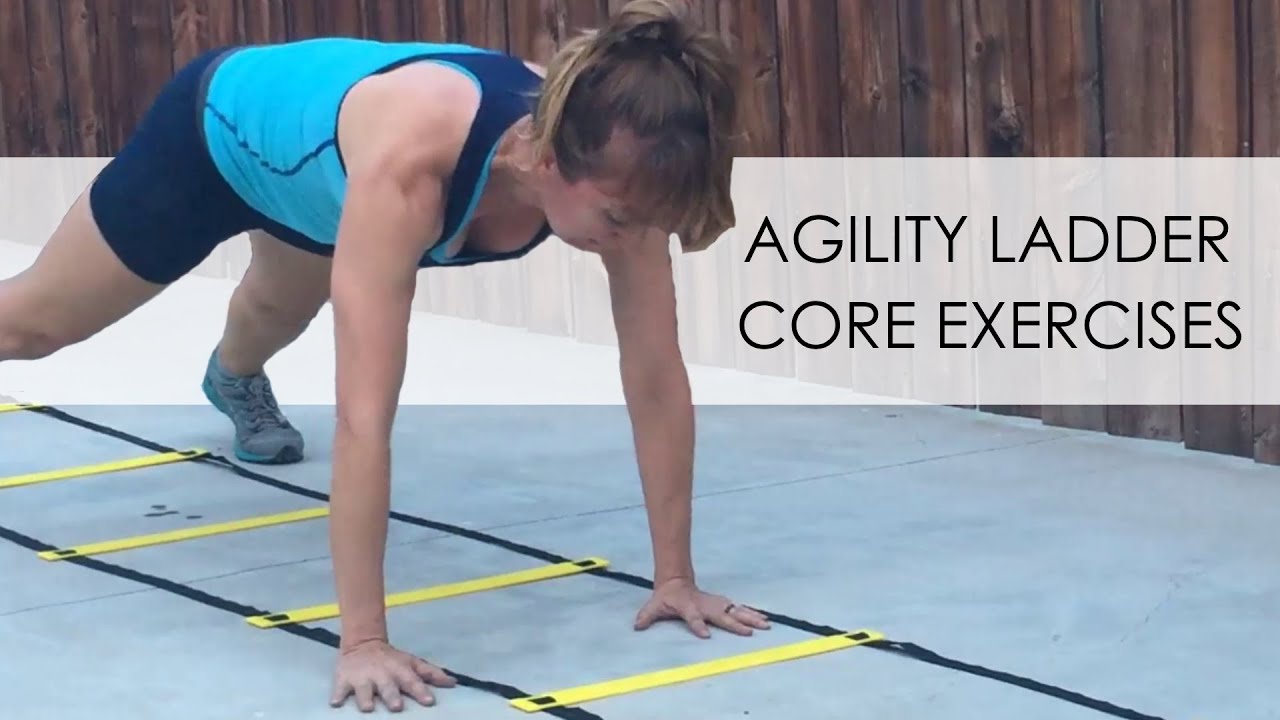Agility Ladder Core Workout - Abs, arm and upper body exercises using a speed ladder