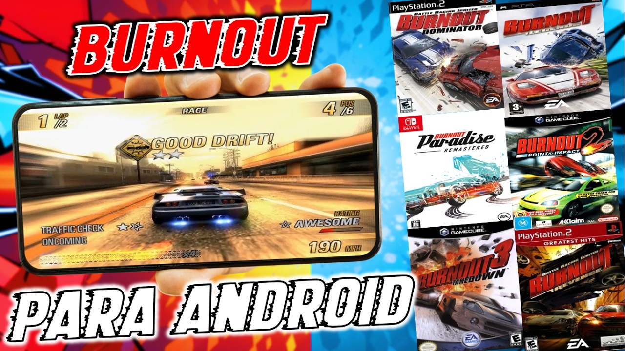 🔥Todos los Juegos De La Saga BURNOUT Que Puedes Jugar En Tu Teléfono 🔥 🤩