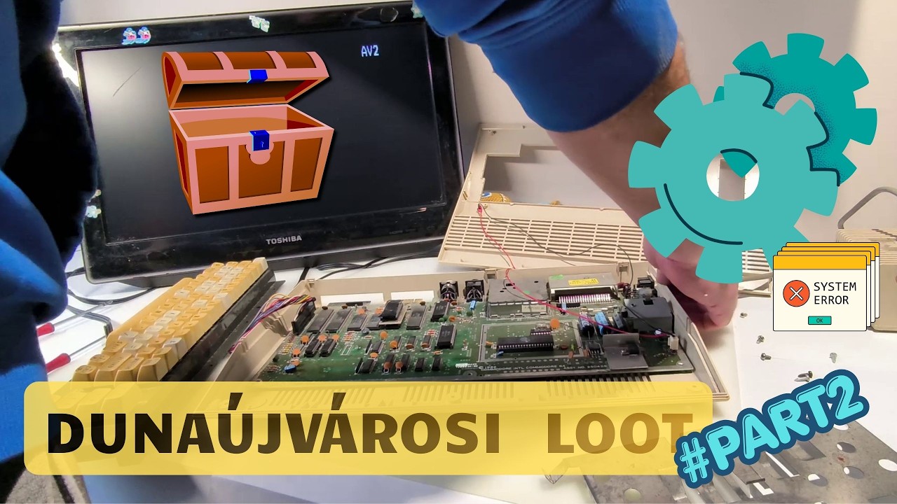 DUNAÚJVÁROS Retró Számitógép csomag Commodore c64 c16 part #2  